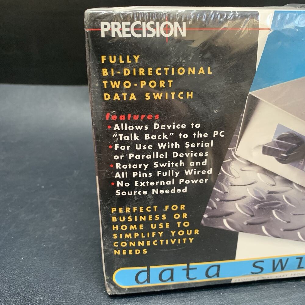Precision Instruments Fully Bi-Directional Two Port Data Switch, Manual. Nos - Picture 2 of 5